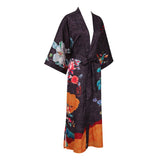 100% Floral Nature - inspired Prints Silk Kimono Robe