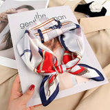 21''x21'' Womens Silk Chic Printed Square Silk Scarf