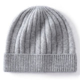 Kids Cashmere Beanie Ribbed Knit Cashmere Hat Multi Colors Cashmere Cuffed Hat