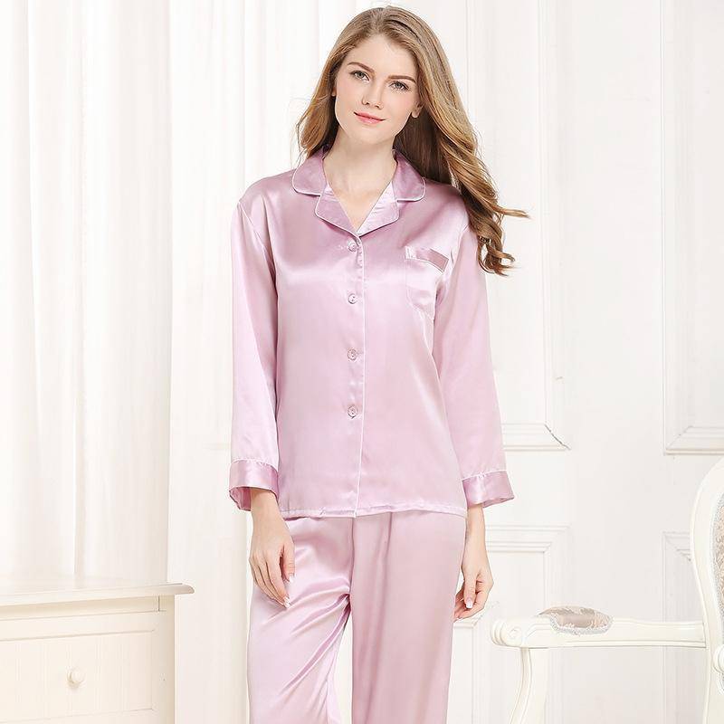Silk Pajamas Long Mulberry Silk Two - piece Silk Pyjamas Set
