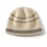 Cashmere Beanie Stripe Cashmere Winter Hat Unisex 100% Cashmere Cap