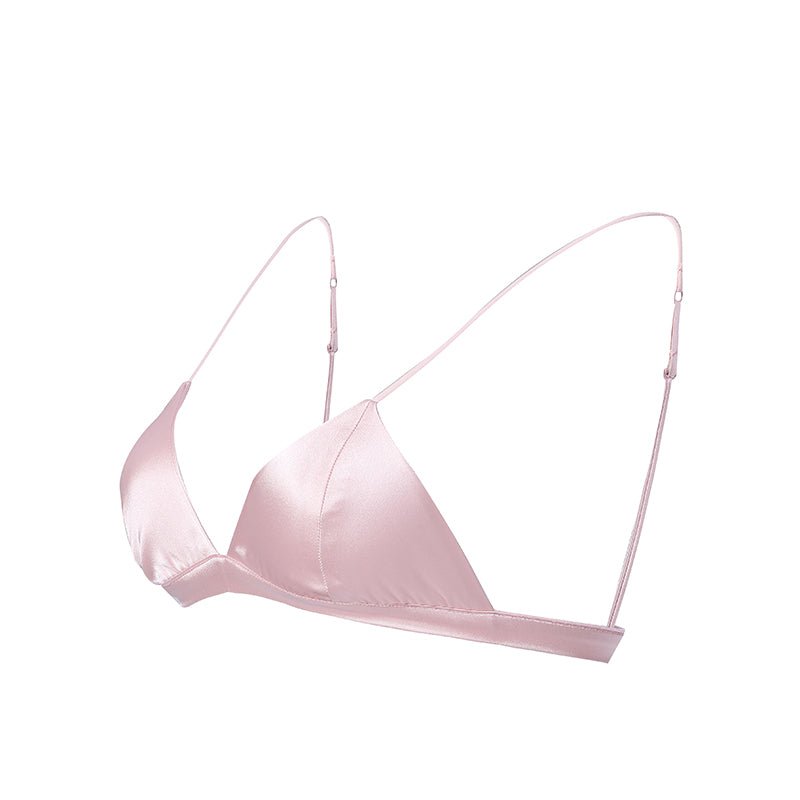 Classic Wireless Sexy Silk Triangle Bra