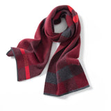 Long Cashmere Scarf Cashmere Checked Scarf Plaid Cashmere Wrap