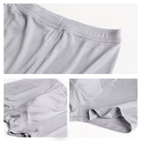 Silk Boxer Briefs Men Silk Knitted Underwear Comfy Silk Boxer