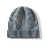 Mixed Colors Cashmere Beanie Hat Cashmere Ribbing Ski Cap for Men and Women
