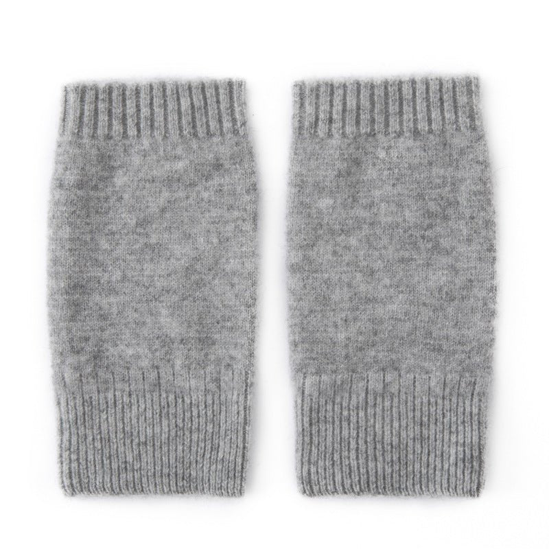 Pure Cashmere Knit Fingerless Gloves Cashmere Wrist Warmers Cashmere Mitts