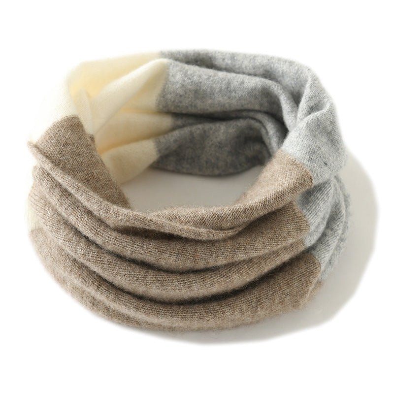 Pure Cashmere Neck Warmer Scarf Luxury Lightweight Cashmere Neck Gaiter Mixed Colors