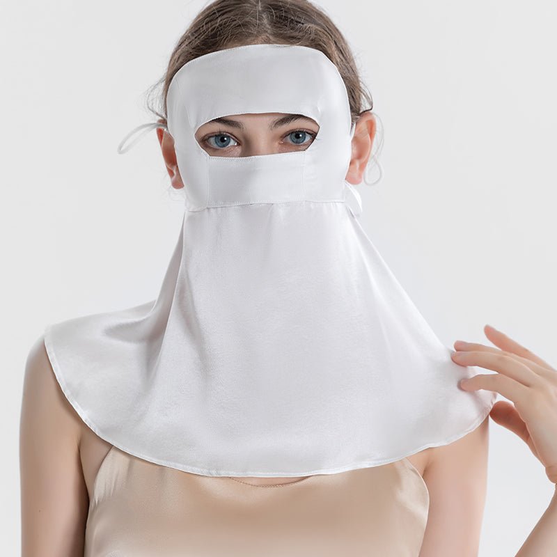 Full Coverage Silk Face Mask Sensitive Silk Full Face Anti - uv Masks