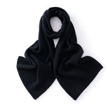 Ribbed Cashmere Scarf for Men and Women Cashmere Knit Wrap for Cold Weather