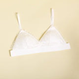 Sexy Floral Lace Silk Triangle Bra