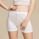 Silk boxer briefs mid - waist underwear for women mulberry silk knitted leggings