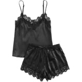 Lace Silk Camisole Set 100% Mulberry Silk Cami Sleep Set