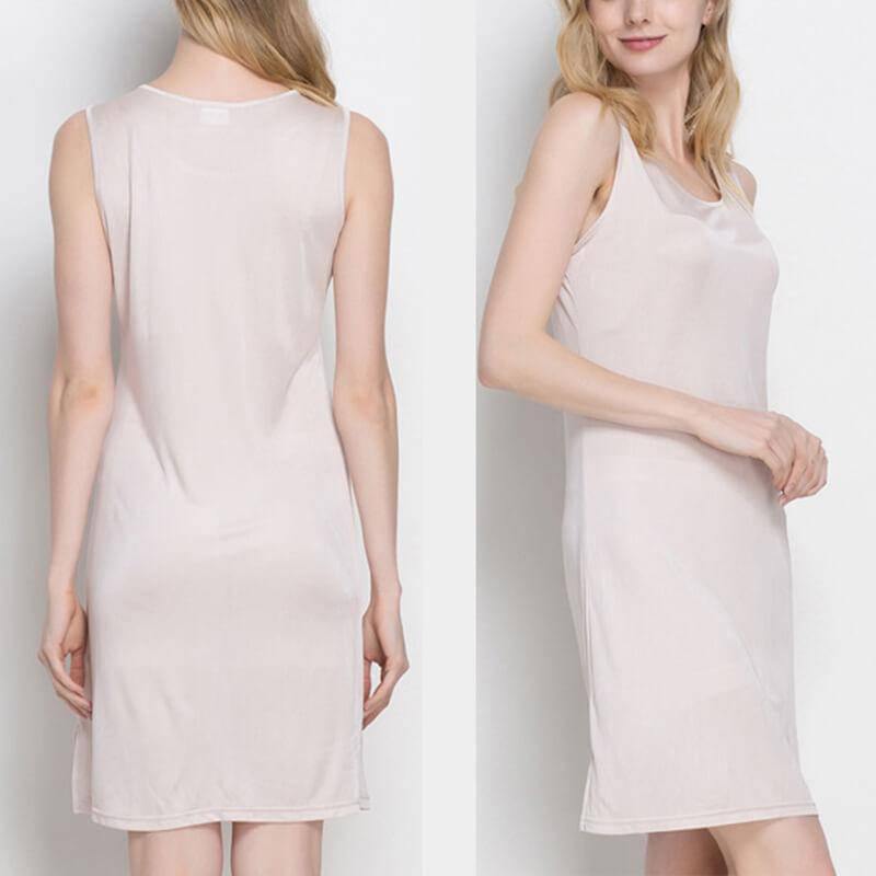 Silk Knit Nightdress For Women Silk Knitted Slip Dress