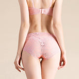 Silk knitted underwear women's lace shorts mulberry silk sexy and comfortable low - waist boxers