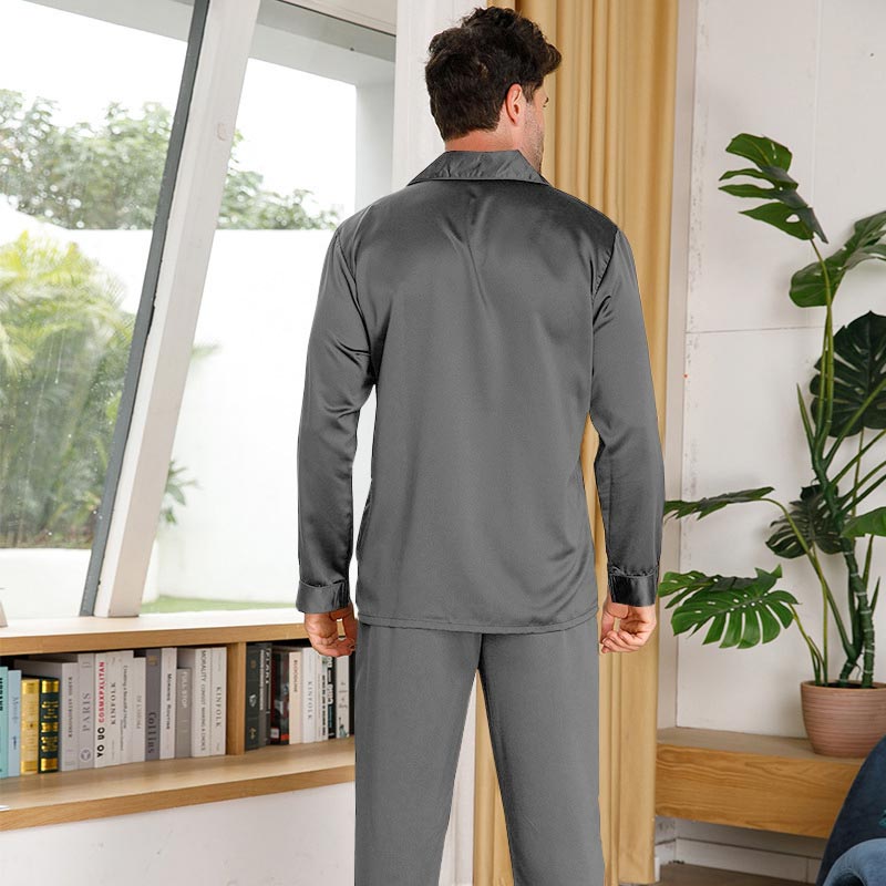 Silk Pajamas for Men 100% Real Silk Pajamas Set