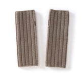 Unisex Ribbed Cashmere Hand Warmers Fingerless Cashmere Gloves