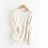 Womens Boat Neck Cashmere Sweater Long Sleeve Cashmere Pullover