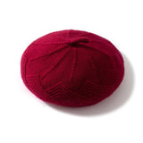 Womens Cashmere Beret Soft Knit French Cashmere Painter Hat
