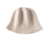 Womens Cashmere Knit Bucket Hat Timeless Cashmere Flare Knit Hat
