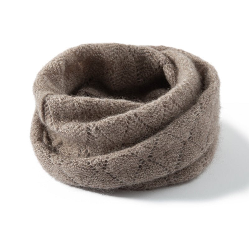 Womens Cashmere Knit Infinity Scarf Cashmere Loop Neck Gaiter Neck Warmer