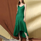 Womens Sexy Silk Dress Wedding Evening Formal Dresses