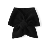 Womens Soft Cashmere Knitted Scarf Women Pull Through Cashmere Neck Warmer