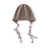 Womens Tassel Tie Cashmere Knit Hat Cashmere Beanie Dangling Ties