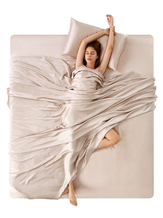 Give You The Best Sleep -- With The Silk Bed Sheets - slipintosoft