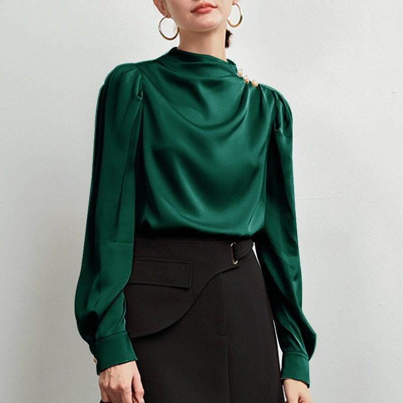 Green Silk Blouse