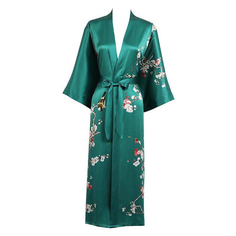 Green Silk Robe