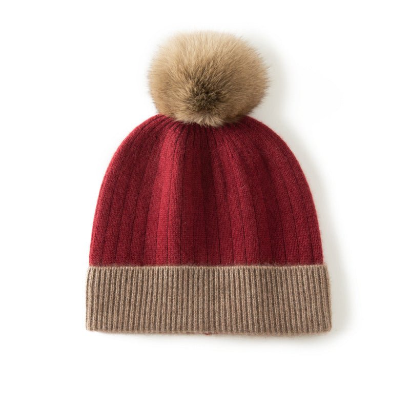 100% Cashmere Hat for Women, Luxury Real Cashmere hat for Winter Soft and Warm - slipintosoft