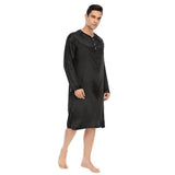 19 Momme Mens Silk Nightshirt Silk Nightwear -  slipintosoft