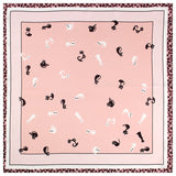 21''x21'' Womens Versatile Mulberry Silk Chic Printed Square Silk Scarf - slipintosoft