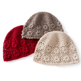 Womens Flower Knit Cashmere Beanie Hat Textured Floral Cashmere Hat