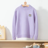 boys and girls crew neck pure cashmere sweater embroidery bear cashmere pullover - slipintosoft