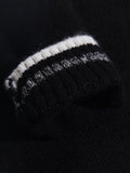 Childrens Cashmere Sweater Zebra Pattern Crew Neck Cashmere Pullover