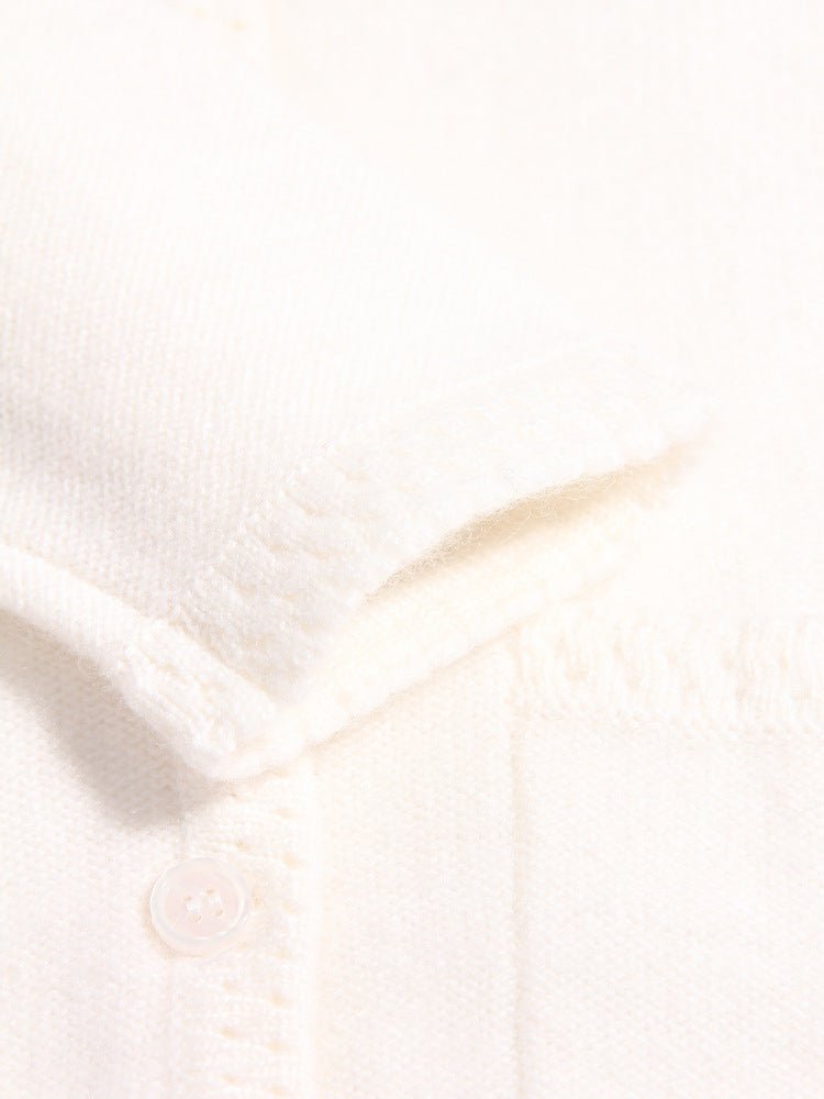 Girls 100% Cashmere Cardigan Front Pockets Kids Cashmere Sweater