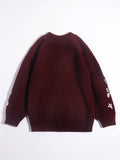 Girls Pure Cashmere Sweater Floral Embroidery Kids Cashmere Pullover