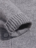 Kids Cashmere Cardigan Cute Panda Embroidery Button Front Cashmere Sweater