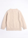 Kids Cashmere Cardigan Playful Cartoon Knit Designs Cashmere Sweater