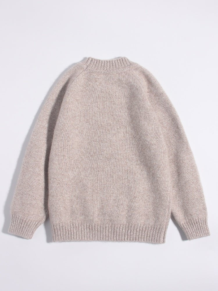 Kids Cashmere Sweater Candy Cane Snowflake Pattern Cashmere Pullover