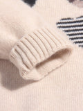 Kids Cashmere Sweater Cute Bear Patterns Toddler Cashmere Pullover