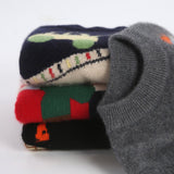 Kids Cashmere Sweater Fun Graphic Patterns Holiday Cashmere Pullover