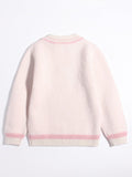 Kids Cashmere Sweater Puppy Knit Design Girls Cashmere Sweater Pullover