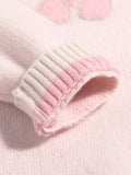 Kids Cashmere Sweater Puppy Knit Design Girls Cashmere Sweater Pullover
