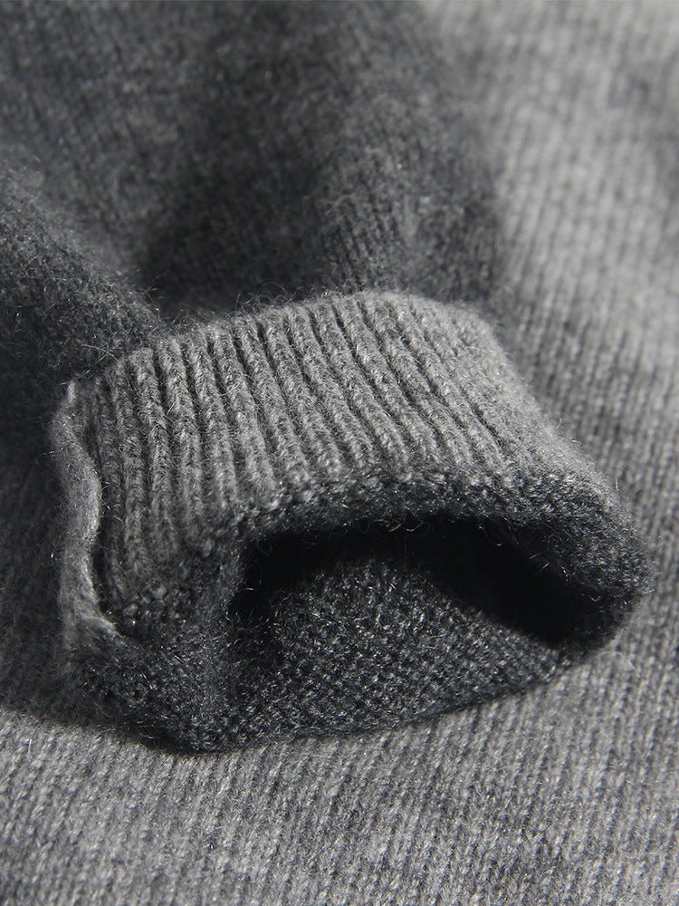 Kids Cashmere Sweater Striped Sleeve Bear Embroidery Cashmere Pullover