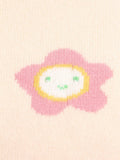 Kids Sleeveless Knit Vest Smiling Flower and Tulip Cashmere Sweater
