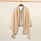 Long Cashmere Shawl and Wraps Large Soft Mixed Colors Cashmere Scarf for Winter - slipintosoft