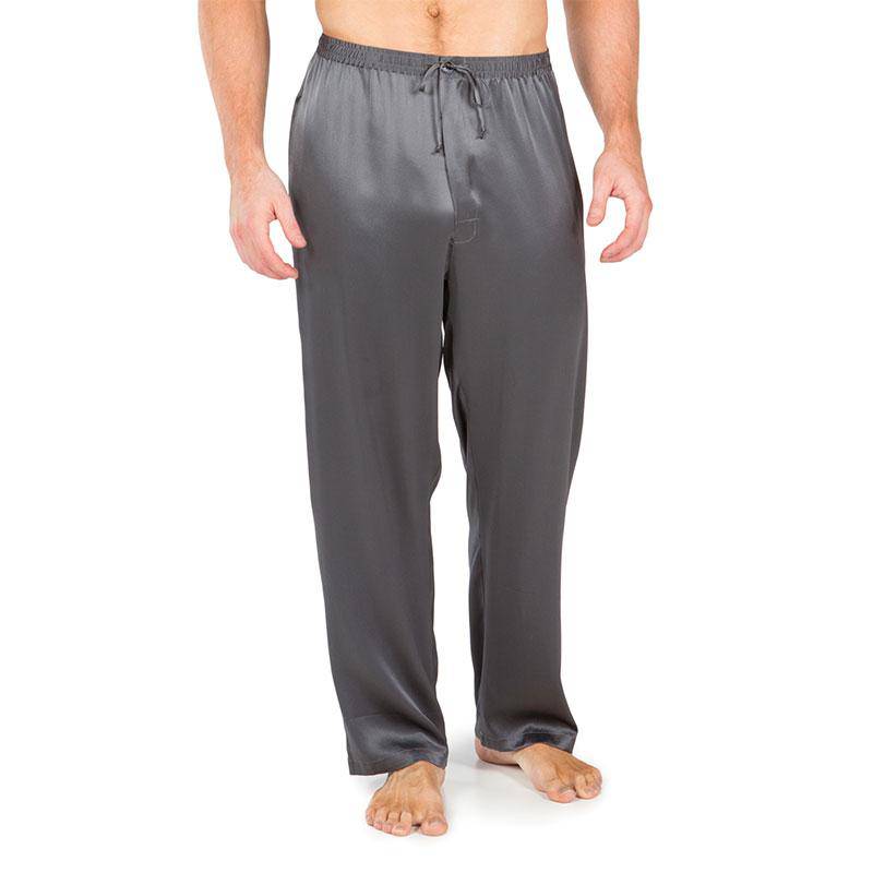 Mens Silk Pajama Pants 22 Momme Long Real Silk Pajamas Bottoms Sleep Bottoms Lounge Pyjamas Pants -  slipintosoft