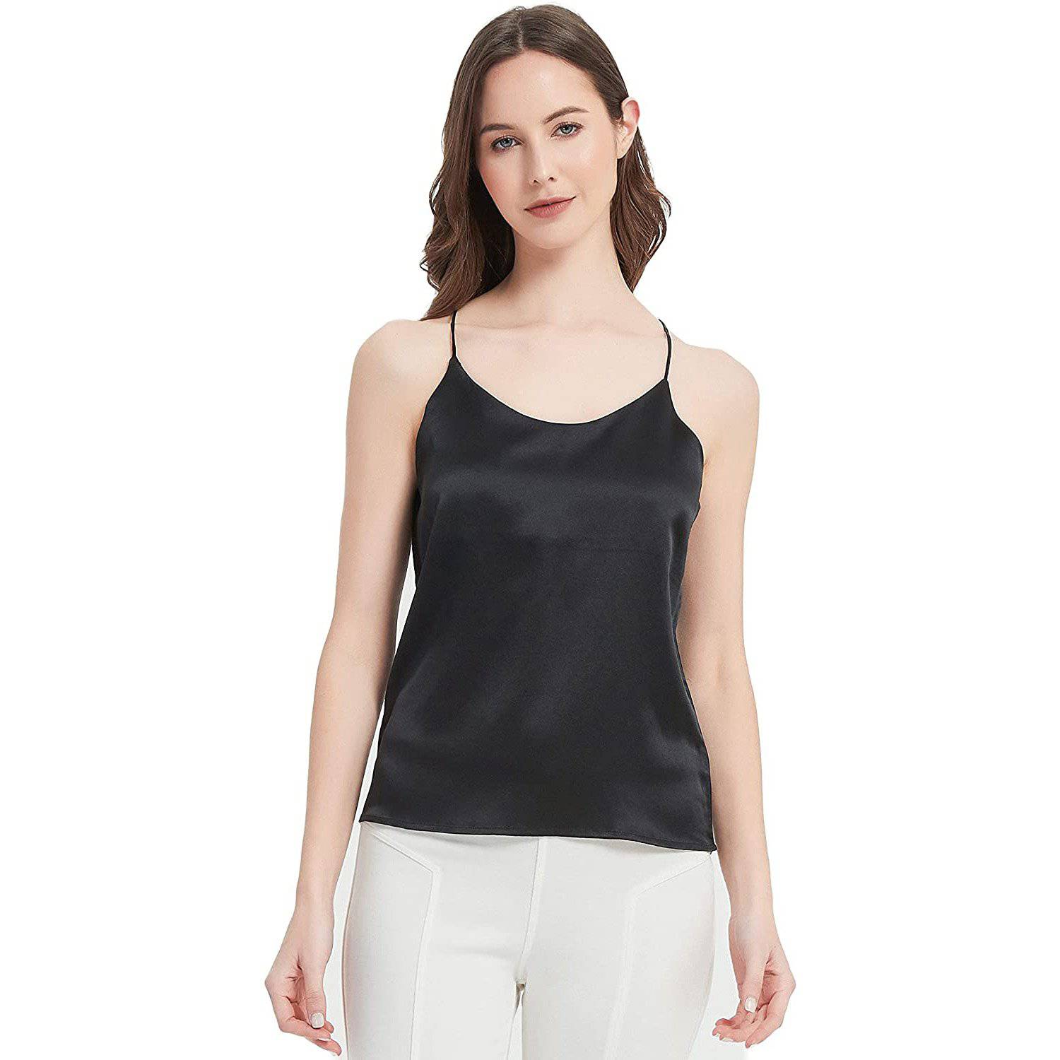 Mulberry Women Silk Camisole  Sexy Silk Ladies Tops Shirt -  slipintosoft